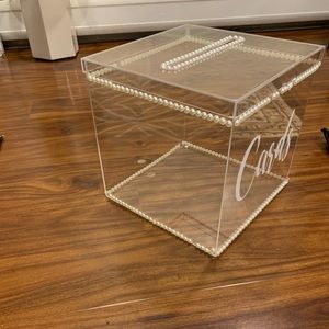 Acrylic wedding card/ envelope holder box
